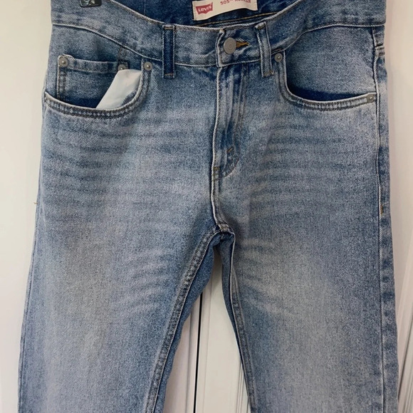 Levis 505 Junior Size 16 Regular W28 L28 Straight Leg - Picture 2 of 15